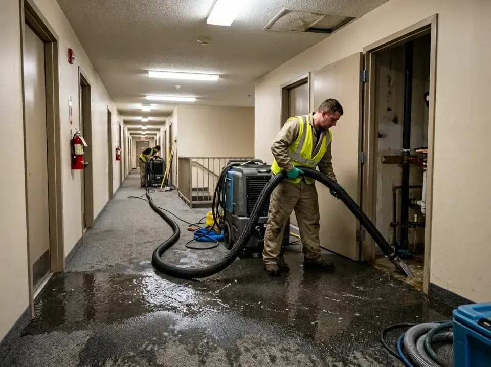 multi-unit-apartment-hallway-f-005 — frequently asked questions, Emergency Burst Pipe Water Extraction & Removal in Tremonto…